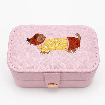 Dachshund Travel Jewelry Organizer