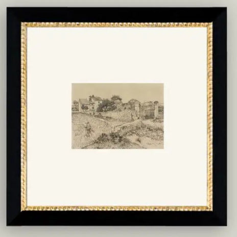 Tuscan Village Framed Antique Art