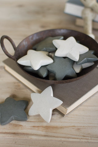 Hand-Carved Stone Stars