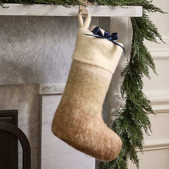 Ombre Faux Mohair Stocking