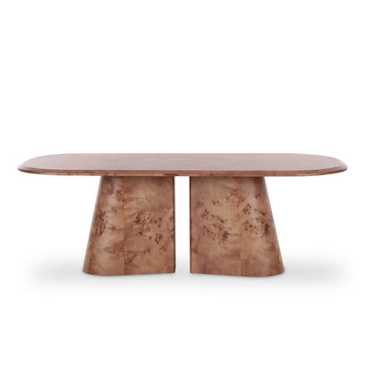 Burl Oval Dining Table