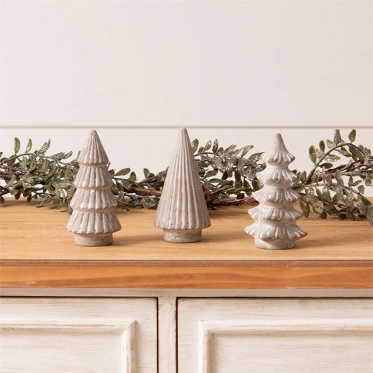 Mini Cement Holiday Tree Collection
