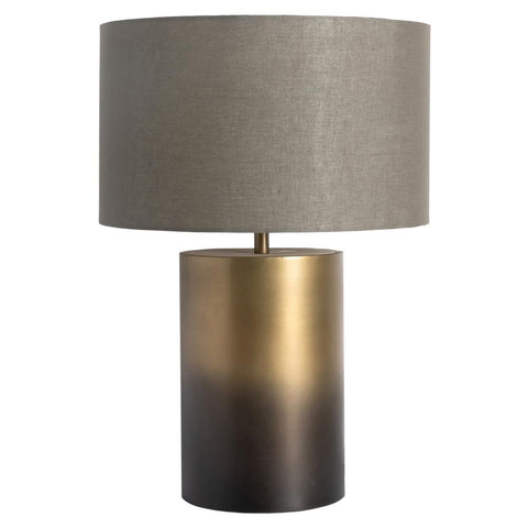 CAMERON TABLE LAMP-OMBRE ANTIQUE BRASS