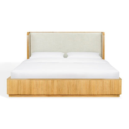 Barry Reeded Wood Bed