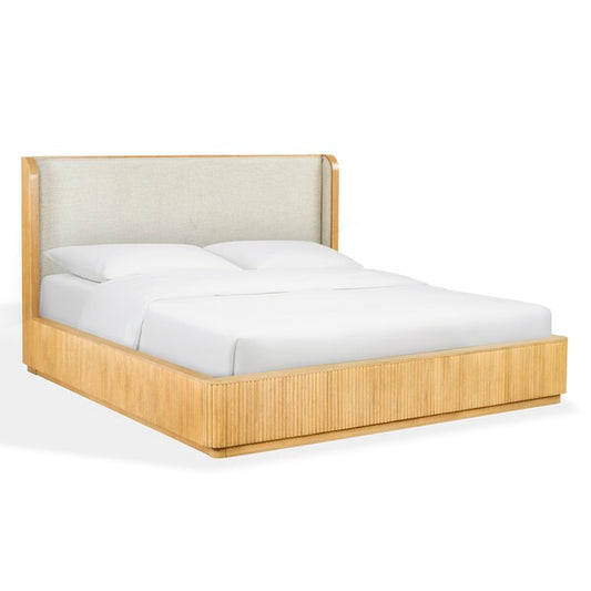 Barry Reeded Wood Bed