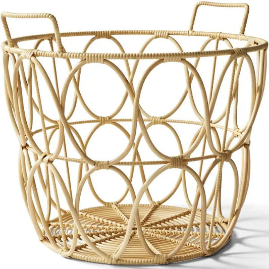 Natural Open Rattan Basket