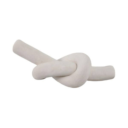 White Ceramic Knot Sculpture