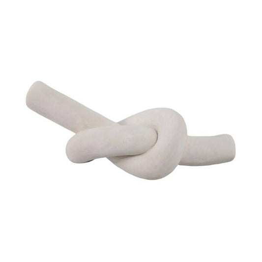 White Ceramic Knot Sculpture