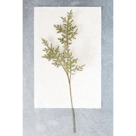 Flocked Cedar Spray