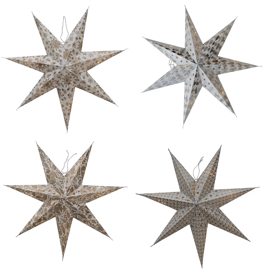 LED Paper Star Ornament