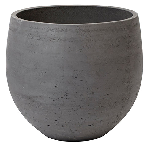 DARK GRAY CEMENT POT
