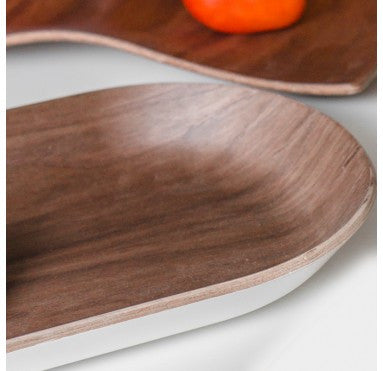 WOOD TRAY WITH WHITE BOTTOM