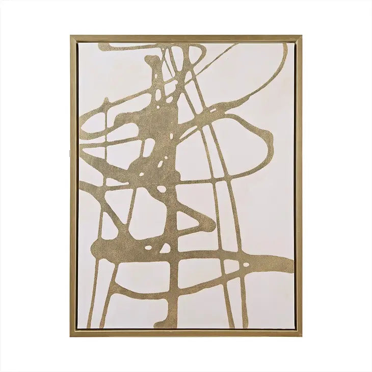 Abstract Gold Frame Wall Art