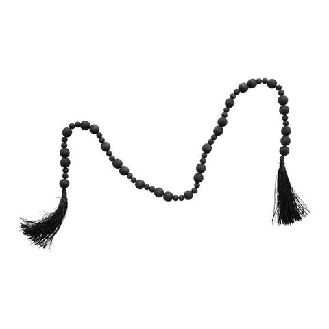 MATTE BLACK WITH BLACK RAFFIA