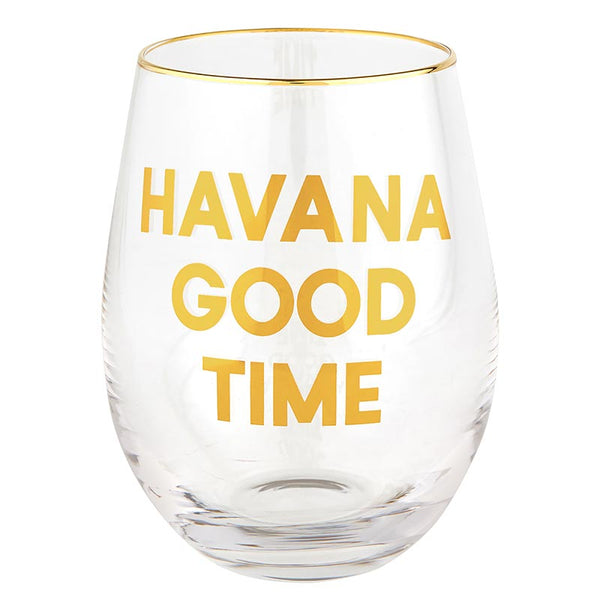 Wine Glass - Havana Good Time