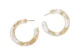 CLEAR + GOLD SPECKLED