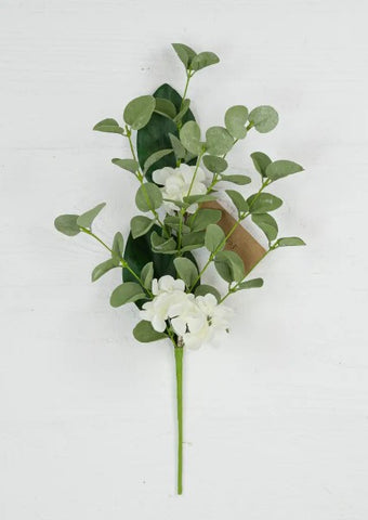 Spray-Cream Hydrangea and Eucalyptus