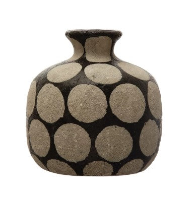 Black & Cement Vase
