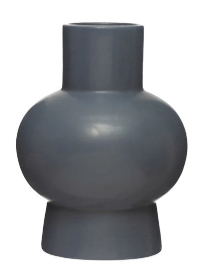 Navy Round Vase
