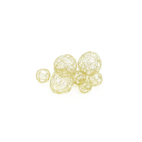 GOLD WIRE MESH ORBS
