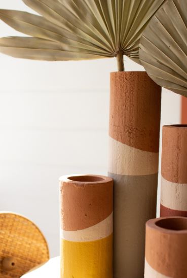 Double-dipped Clay Cylinder Vase